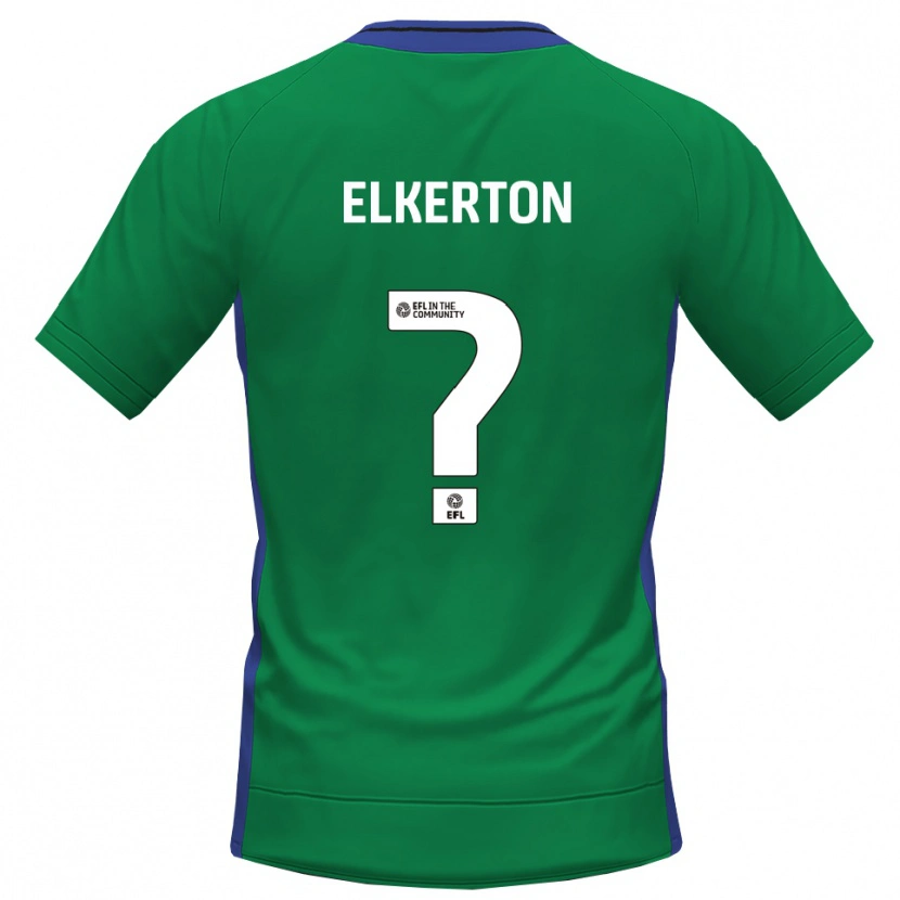 Danxen Enfant Ava Elkerton #0 Maillot de Gardien Bleu Vert 2025/26 T-shirt