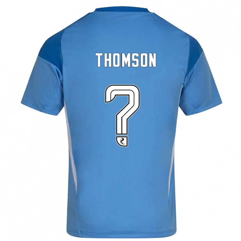Danxen Enfant Ethan Thomson #0 Maillot de Gardien Blanc Bleu 2025/26 T-shirt