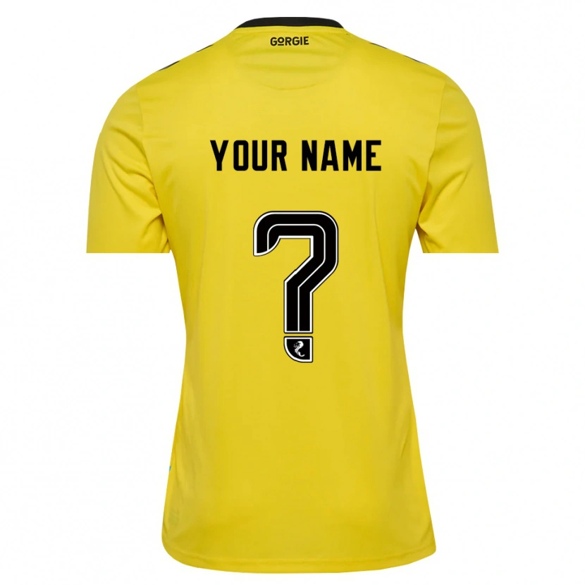 Danxen Enfant Heart of Midlothian Maillot de Gardien Noir Rouge Jaune 2025/26 T-shirt