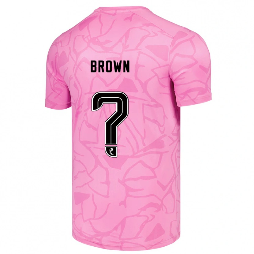 Danxen Enfant Fraser Brown #0 Maillot de Gardien Noir Rose 2025/26 T-shirt