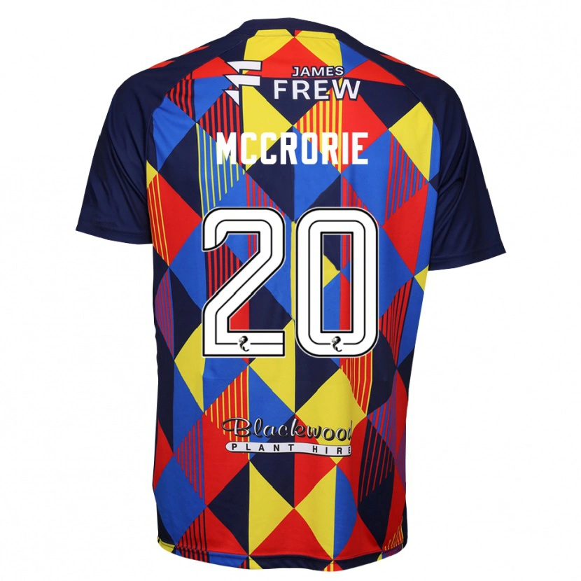 Danxen Enfant Robby McCrorie #20 Maillot de Gardien Rouge Bleu Royal 2025/26 T-shirt