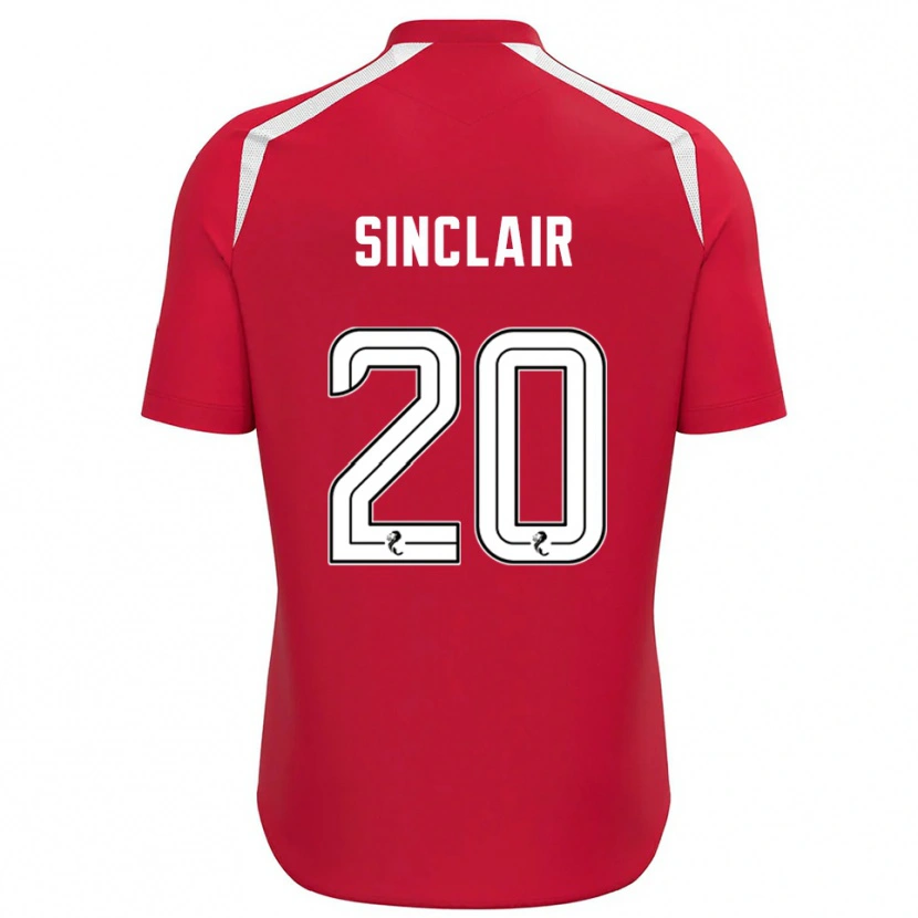 Danxen Enfant Ross Sinclair #20 Maillot de Gardien Blanc Rouge 2025/26 T-shirt