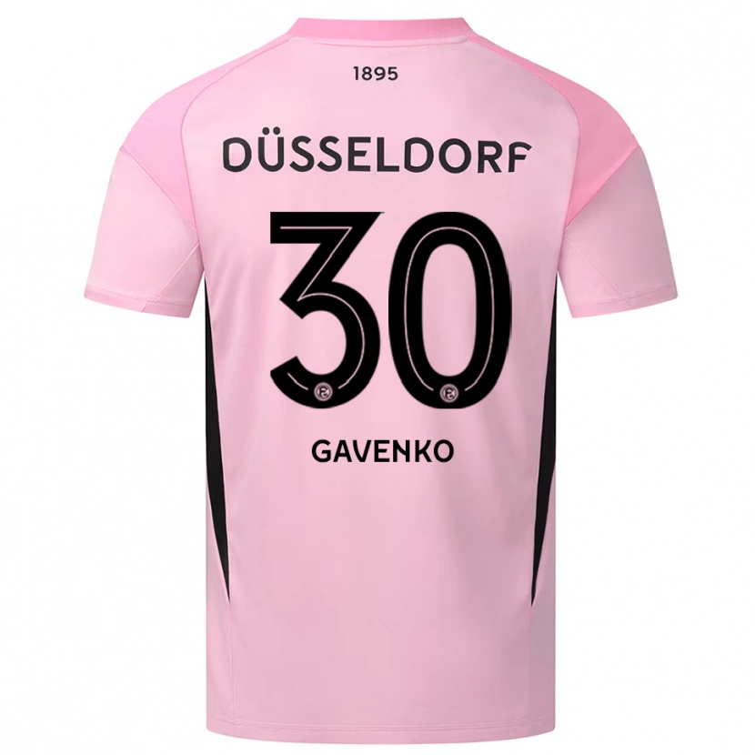 Danxen Enfant Ivan Gavenko #30 Maillot de Gardien Rose Noir 2025/26 T-shirt