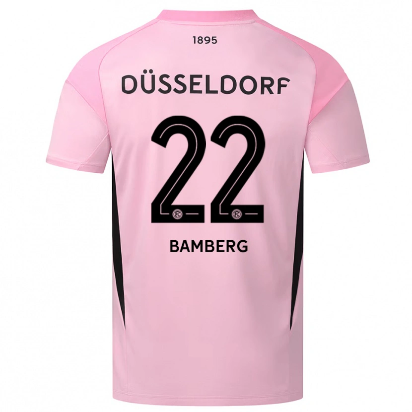 Danxen Enfant Julian Bamberg #22 Maillot de Gardien Rose Noir 2025/26 T-shirt