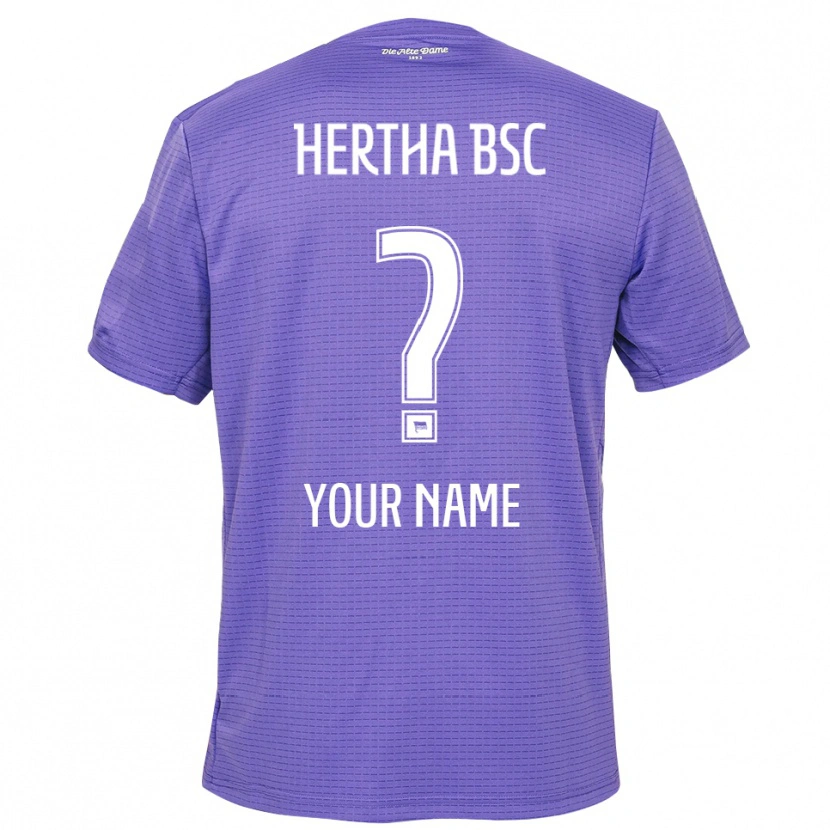 Danxen Enfant Hertha BSC Maillot de Gardien Violet Blanc 2025/26 T-shirt