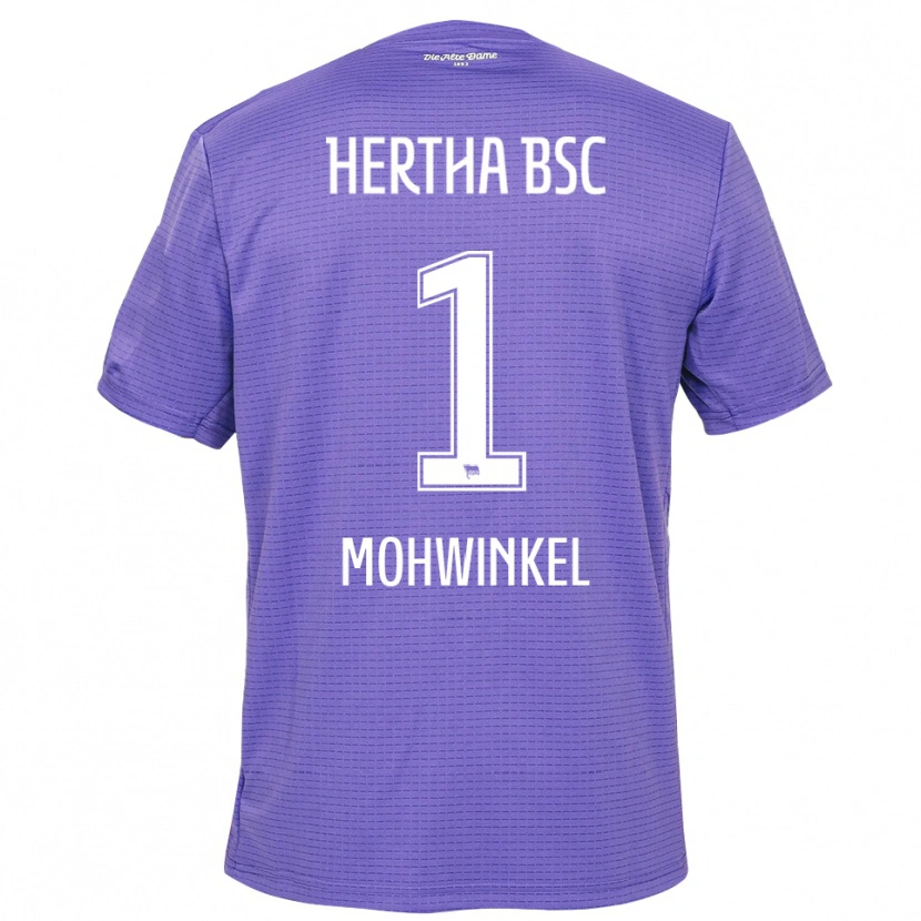 Danxen Enfant Maximilian Mohwinkel #1 Maillot de Gardien Violet Blanc 2025/26 T-shirt