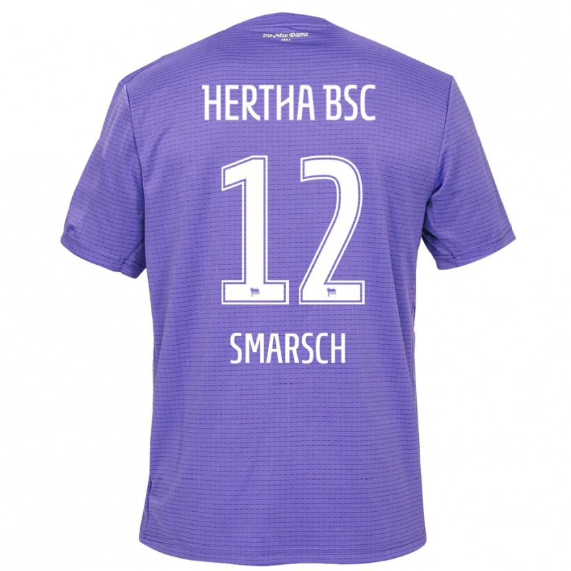 Danxen Enfant Dennis Smarsch #12 Maillot de Gardien Violet Blanc 2025/26 T-shirt