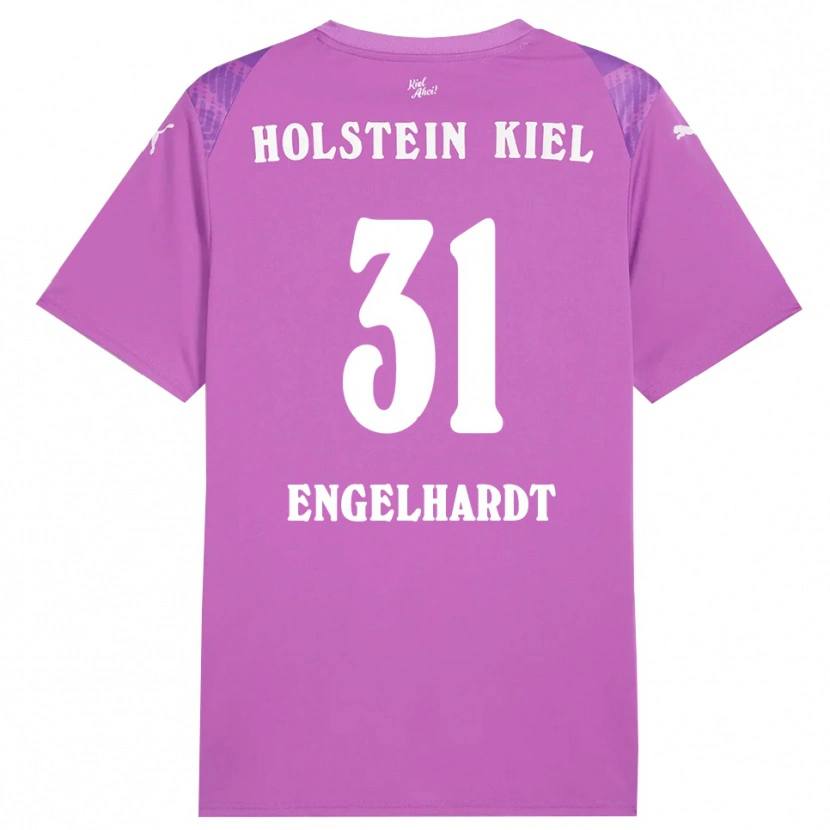 Danxen Enfant Marcel Engelhardt #31 Maillot de Gardien Violet Blanc 2025/26 T-shirt
