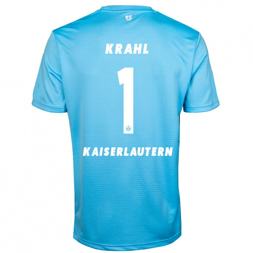 Danxen Enfant Julian Krahl #1 Maillot de Gardien Bleu Ciel Blanc 2025/26 T-shirt