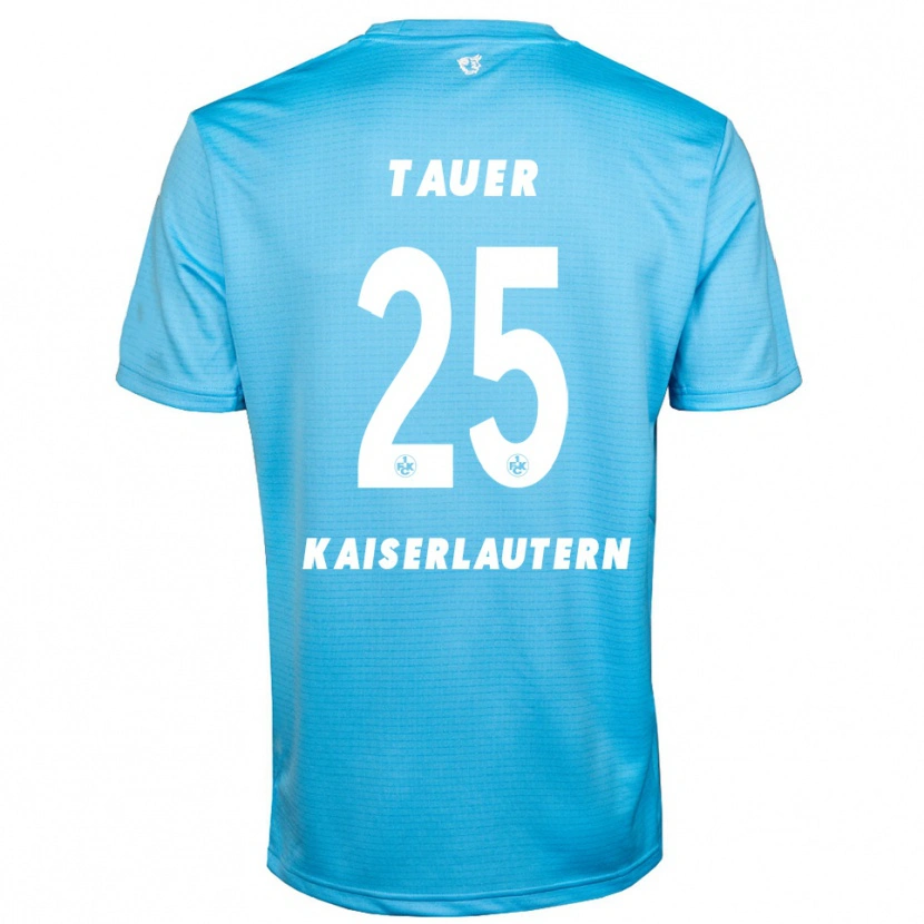 Danxen Enfant Luca Tauer #25 Maillot de Gardien Bleu Ciel Blanc 2025/26 T-shirt