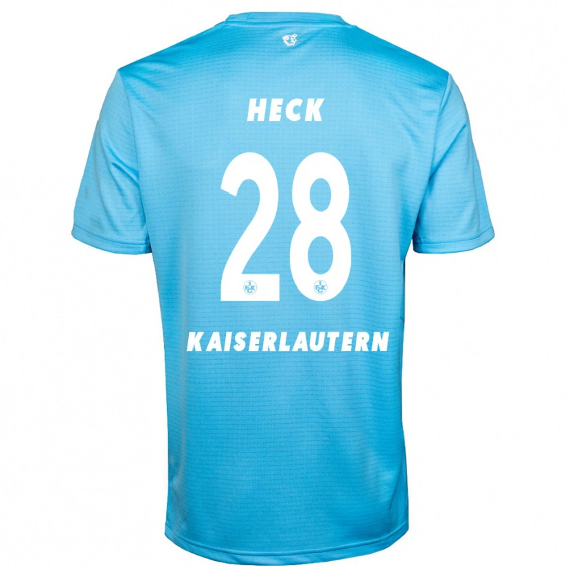 Danxen Enfant Fabian Heck #28 Maillot de Gardien Bleu Ciel Blanc 2025/26 T-shirt