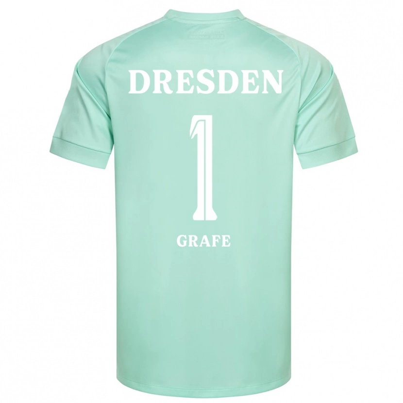 Danxen Enfant Marlon Grafe #1 Maillot de Gardien Vert Clair Blanc 2025/26 T-shirt