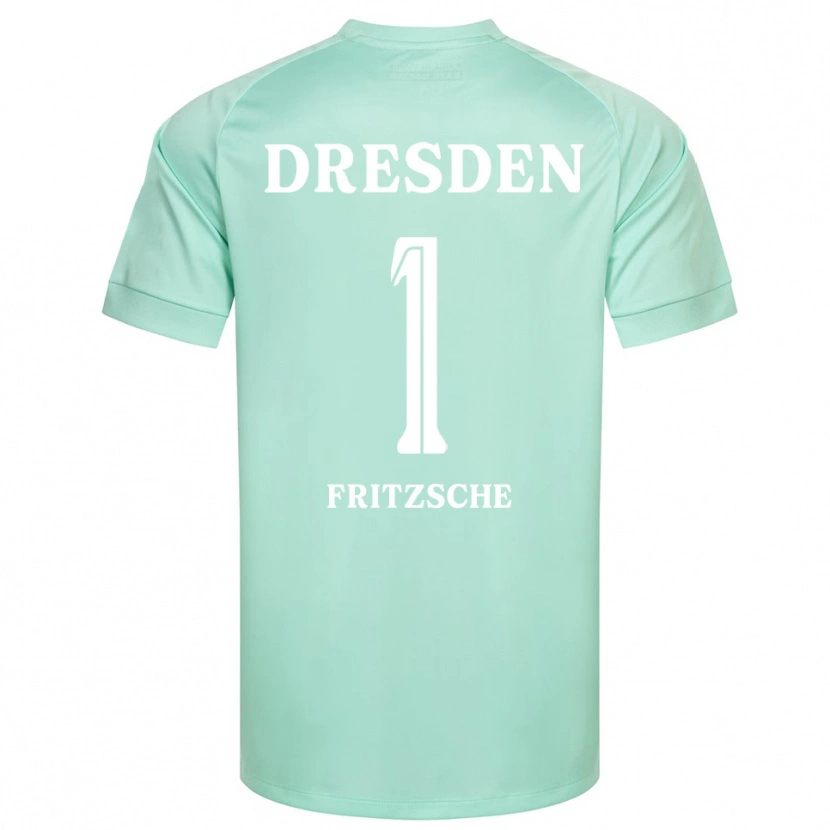 Danxen Enfant Maximus Fritzsche #1 Maillot de Gardien Vert Clair Blanc 2025/26 T-shirt