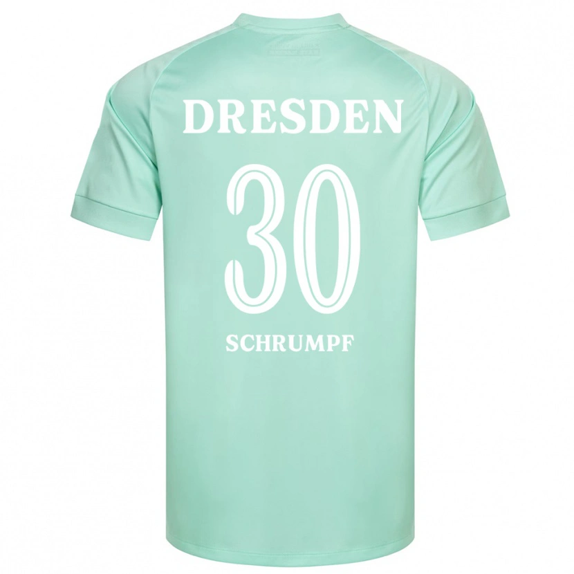 Danxen Enfant Janis Schrumpf #30 Maillot de Gardien Vert Clair Blanc 2025/26 T-shirt