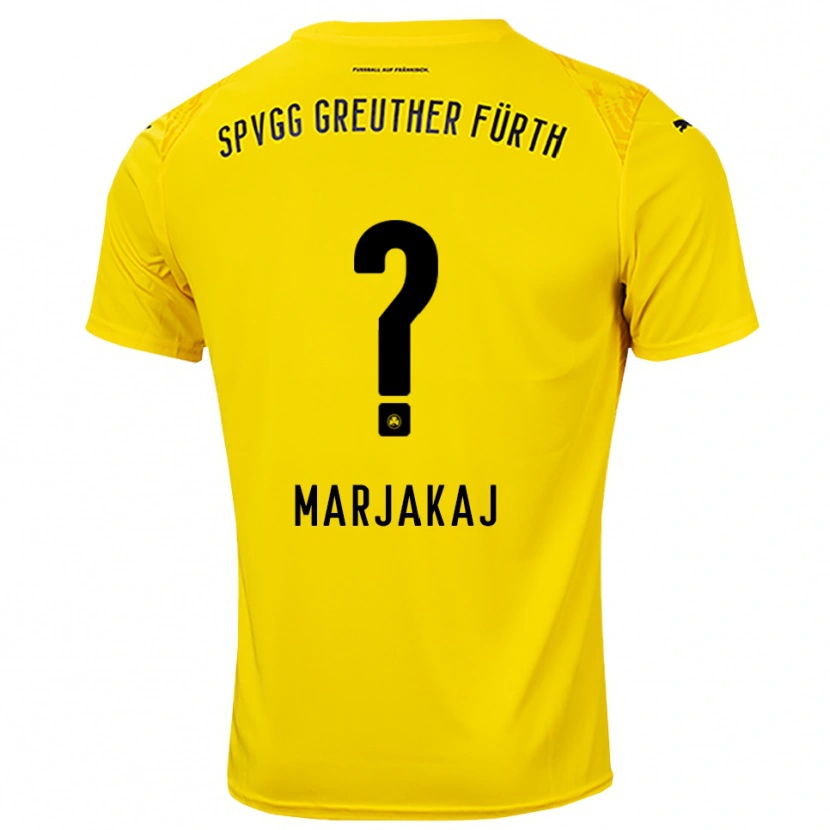 Danxen Enfant Sabina Marjakaj #0 Maillot de Gardien Jaune Noir 2025/26 T-shirt