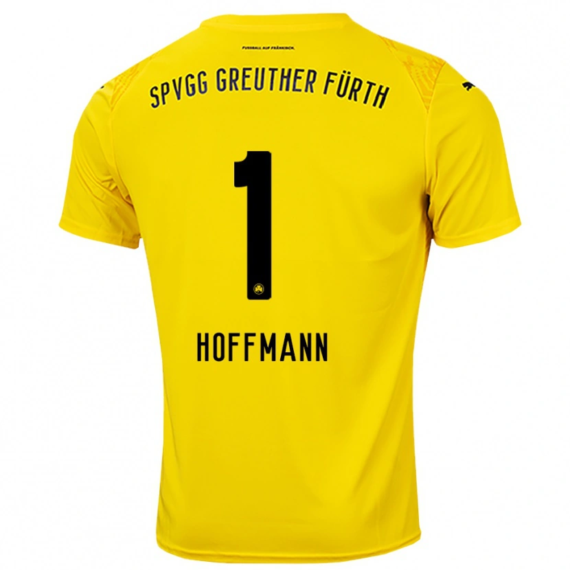 Danxen Enfant Simon Hoffmann #1 Maillot de Gardien Jaune Noir 2025/26 T-shirt