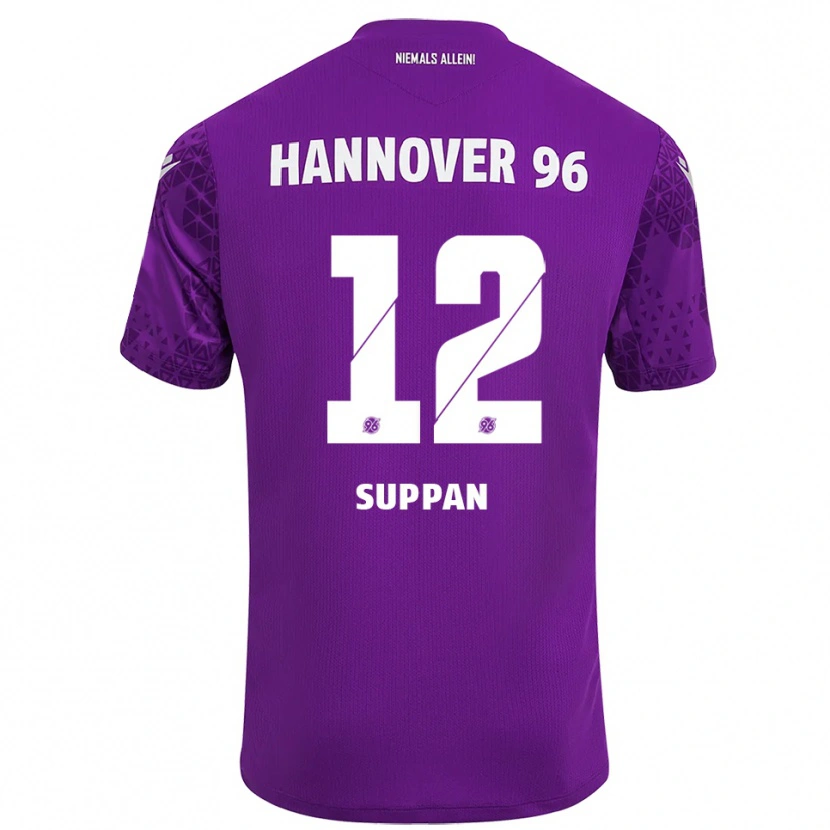 Danxen Enfant Jannik Suppan #12 Maillot de Gardien Violet Blanc 2025/26 T-shirt