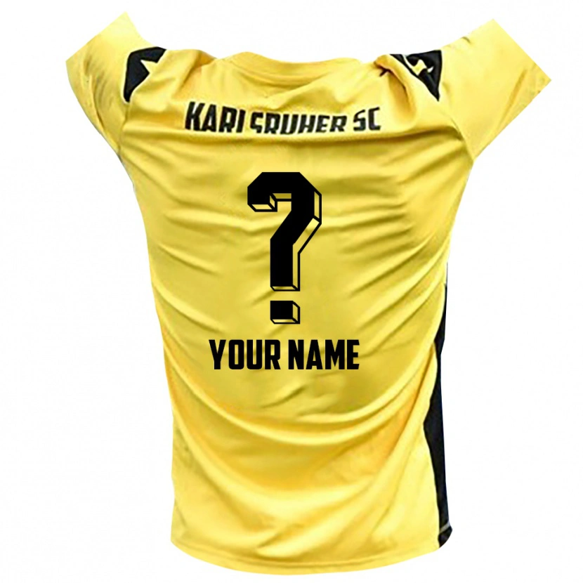 Danxen Enfant Karlsruher SC Maillot de Gardien Jaune Noir 2025/26 T-shirt