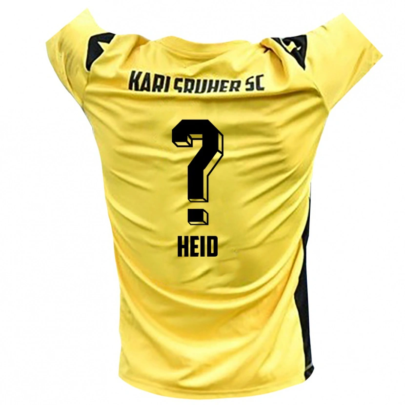 Danxen Enfant Gabriela Heid #0 Maillot de Gardien Jaune Noir 2025/26 T-shirt