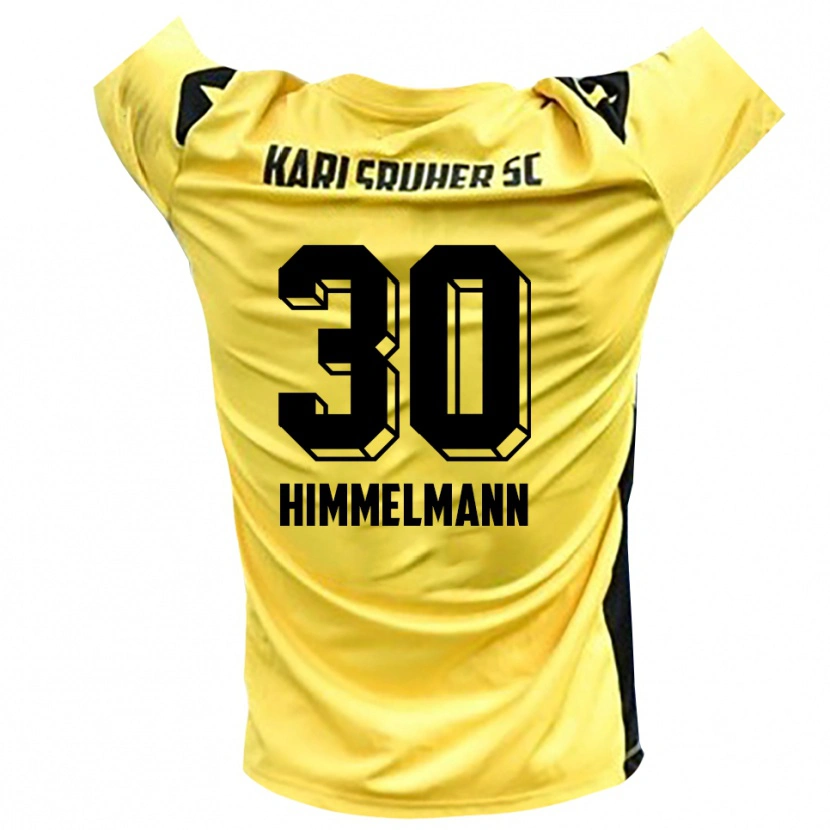 Danxen Enfant Robin Himmelmann #30 Maillot de Gardien Jaune Noir 2025/26 T-shirt