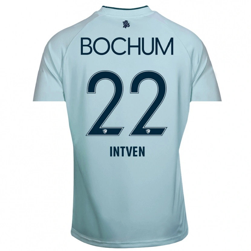 Danxen Enfant Noel Intven #22 Maillot de Gardien Cyan-Bleu 2025/26 T-shirt