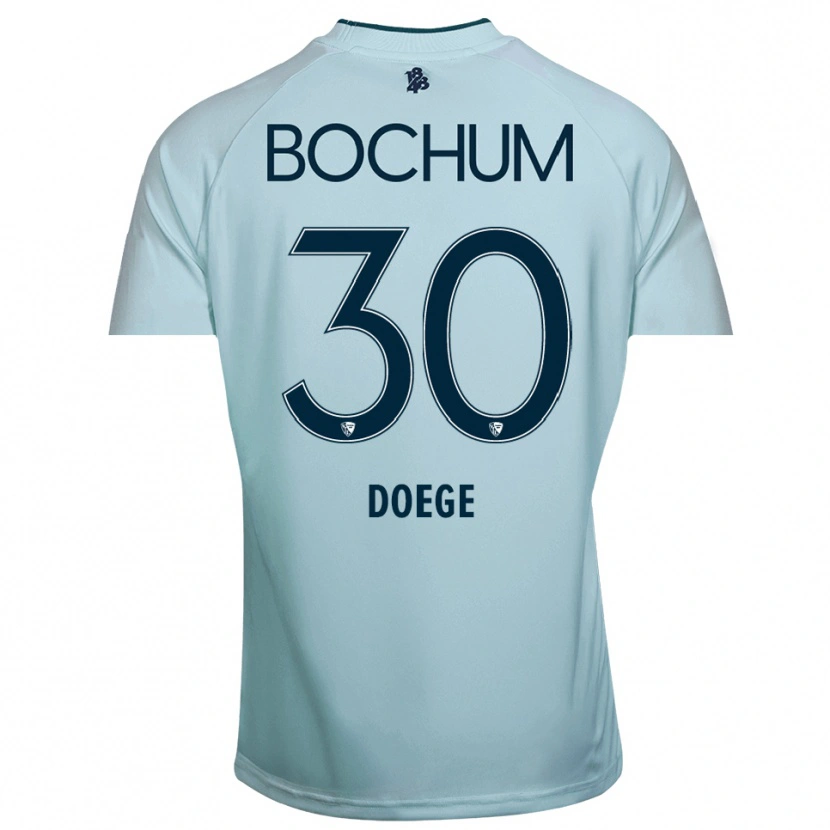 Danxen Enfant Leonie Doege #30 Maillot de Gardien Cyan-Bleu 2025/26 T-shirt