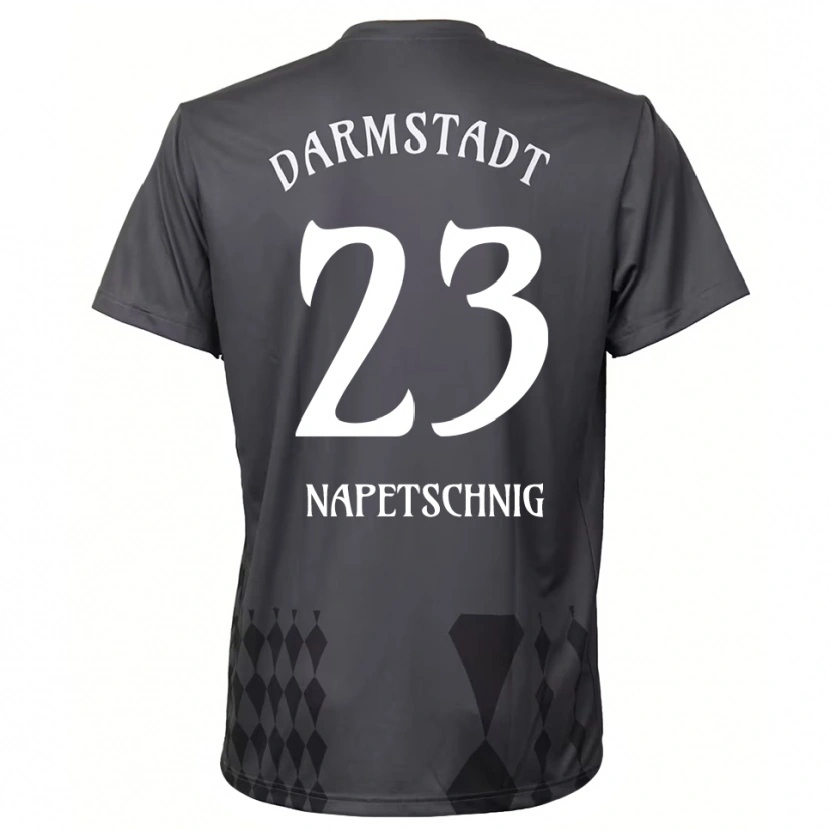 Danxen Enfant Raphael Napetschnig #23 Maillot de Gardien Gris Foncé 2025/26 T-shirt