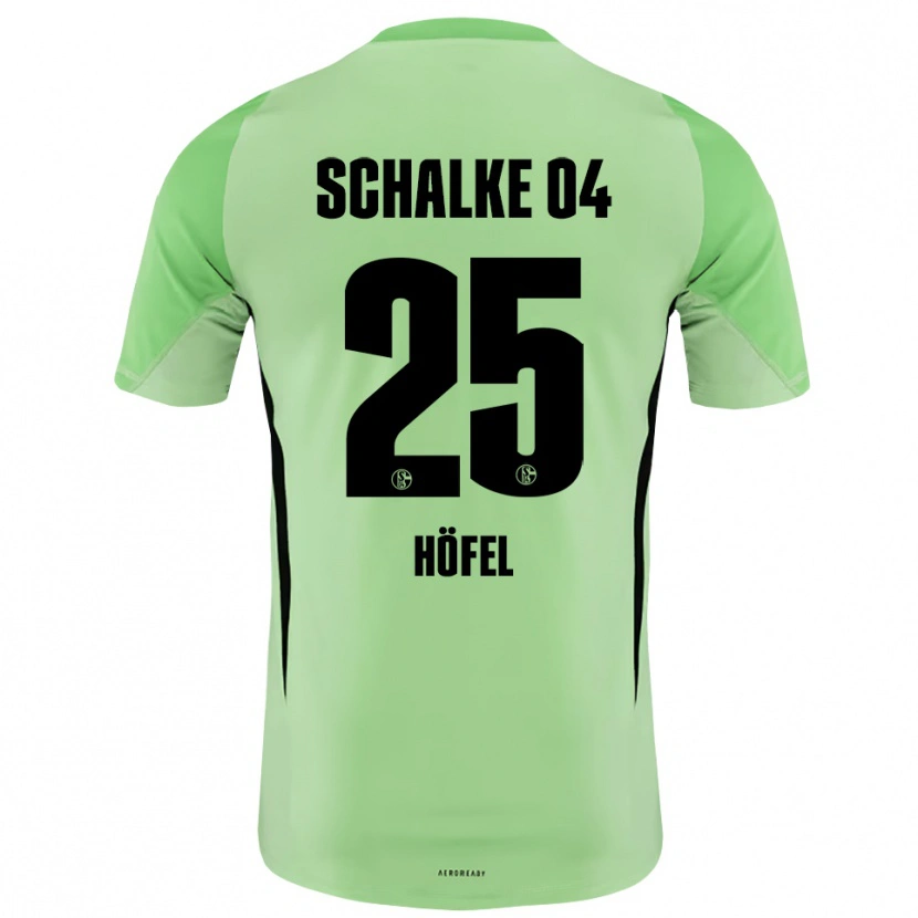 Danxen Enfant Luca Höfel #25 Maillot de Gardien Vert Clair Noir 2025/26 T-shirt