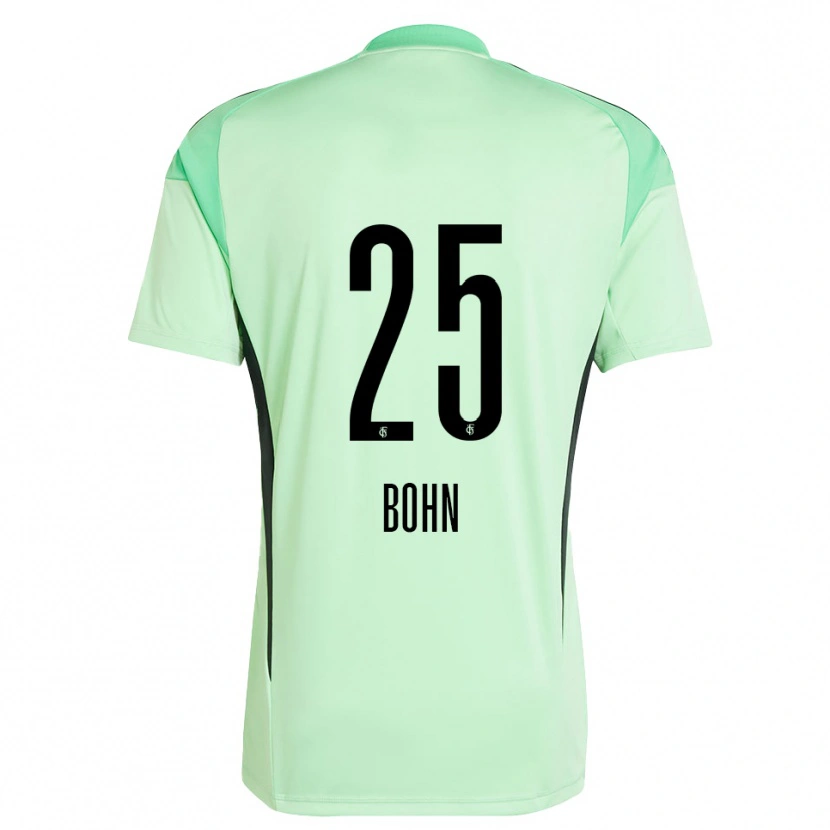 Danxen Enfant Etienne Bohn #25 Maillot de Gardien Vert Clair Noir 2025/26 T-shirt