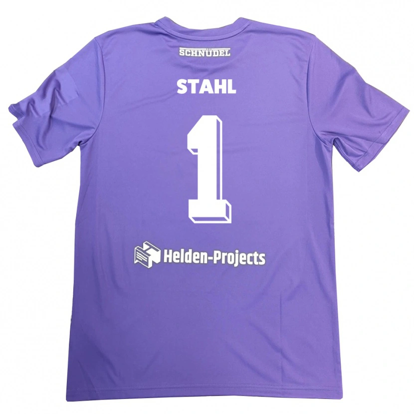 Danxen Enfant Toni Stahl #1 Maillot de Gardien Violet Blanc 2025/26 T-shirt
