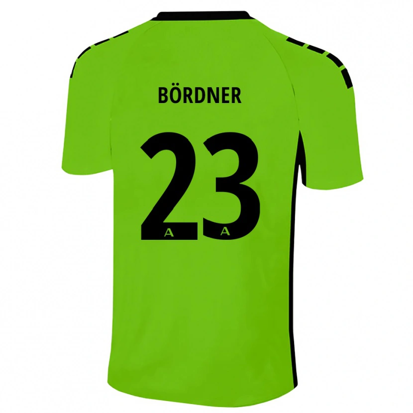 Danxen Enfant Elias Bördner #23 Maillot de Gardien Vert Herbe Noir 2025/26 T-shirt