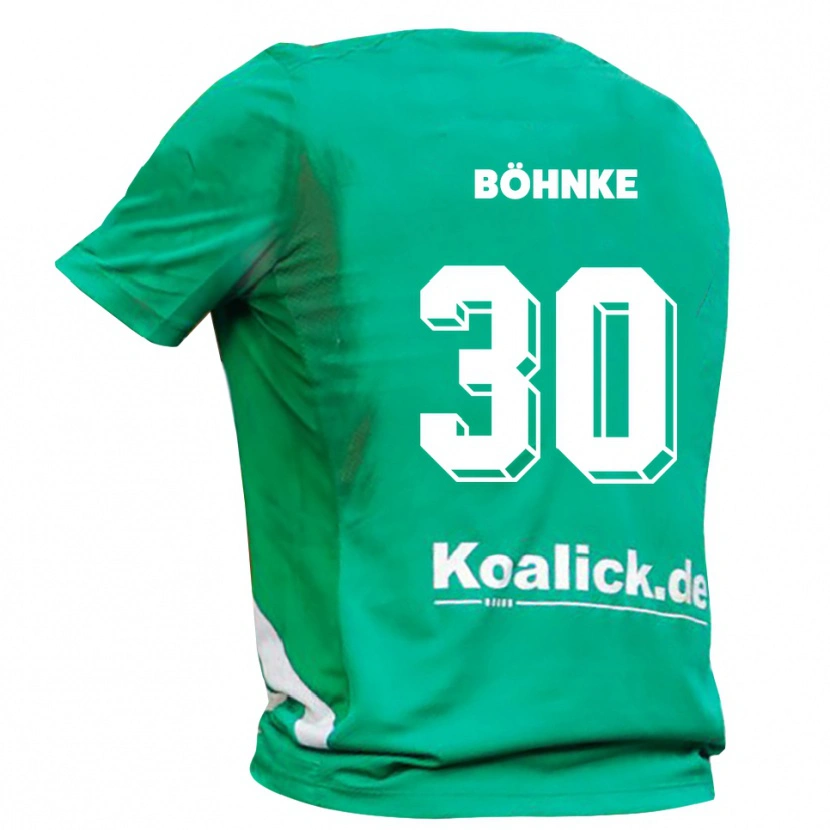 Danxen Enfant Max Böhnke #30 Maillot de Gardien Vert Blanc 2025/26 T-shirt