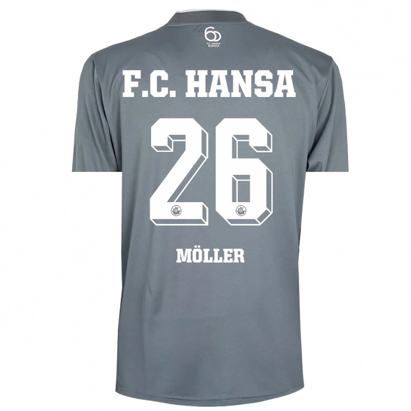 Danxen Enfant Andreas Möller #26 Maillot de Gardien Gris Clair Blanc 2025/26 T-shirt