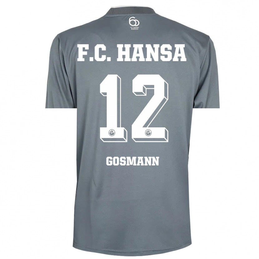 Danxen Enfant Hermann Gosmann #12 Maillot de Gardien Gris Clair Blanc 2025/26 T-shirt