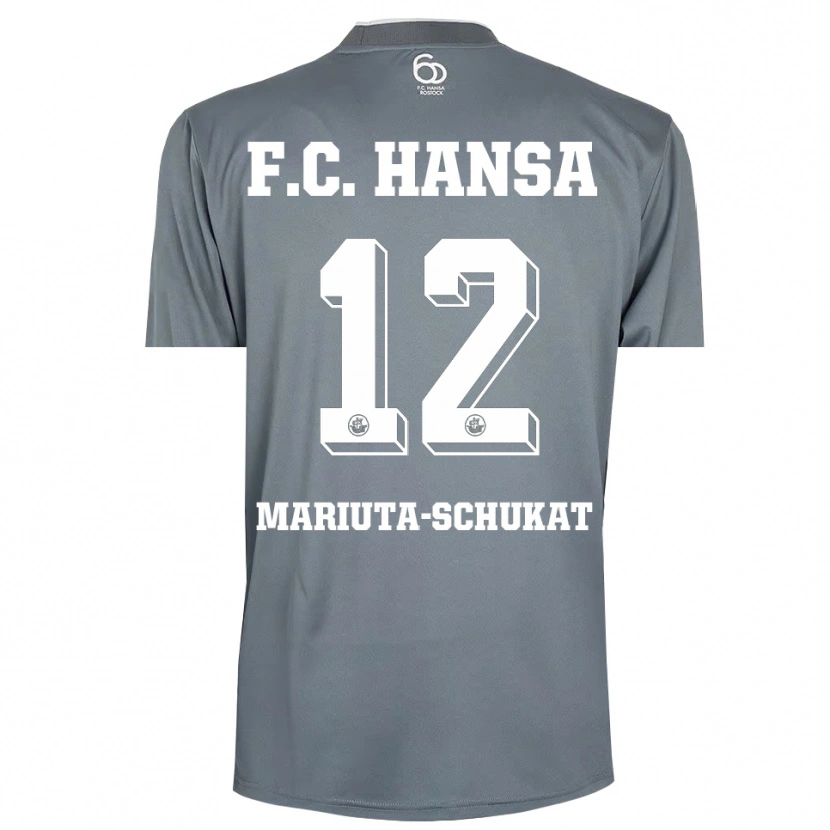 Danxen Enfant Lara Mariuta-Schukat #12 Maillot de Gardien Gris Clair Blanc 2025/26 T-shirt