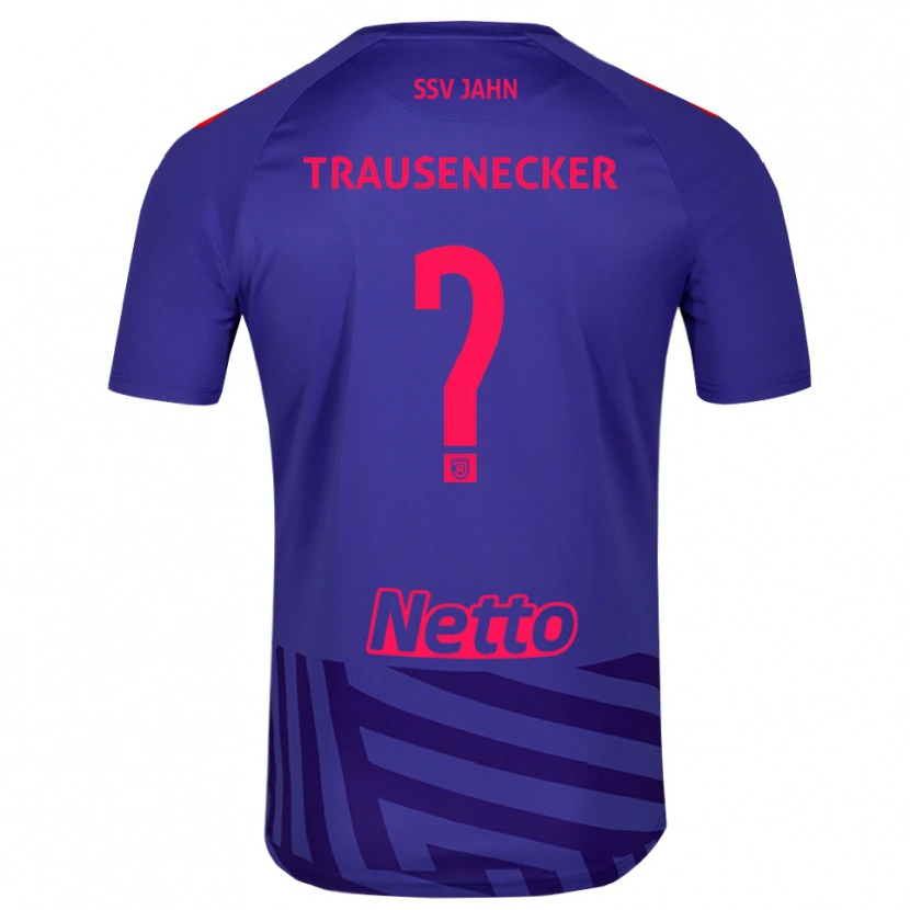 Danxen Enfant Bastian Trausenecker #0 Maillot de Gardien Bleu Royal Rouge 2025/26 T-shirt