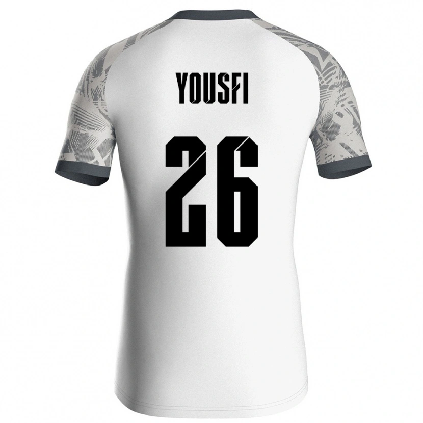 Danxen Enfant Elias Yousfi #26 Maillot de Gardien Gris Blanc 2025/26 T-shirt