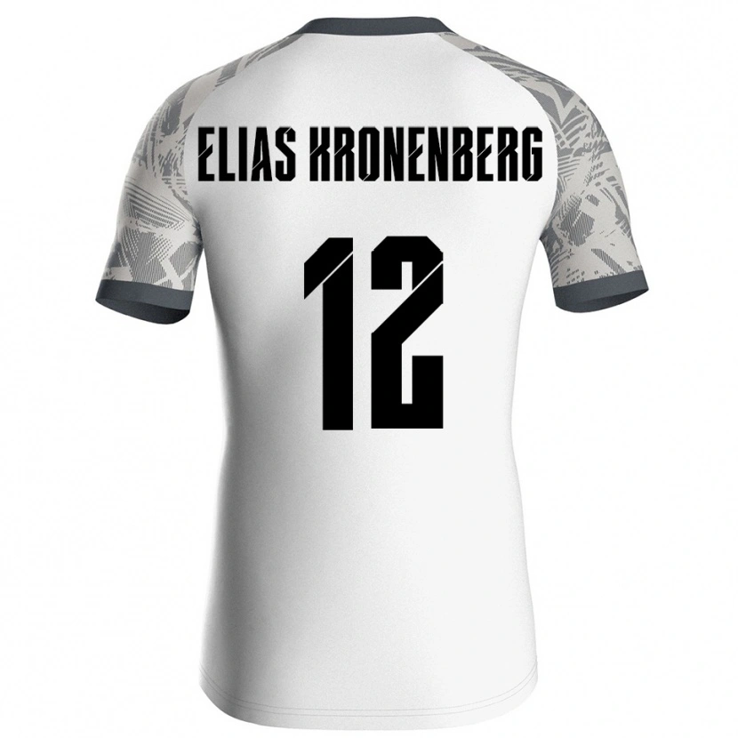 Danxen Enfant Sebastian Elias Kronenberg #12 Maillot de Gardien Gris Blanc 2025/26 T-shirt