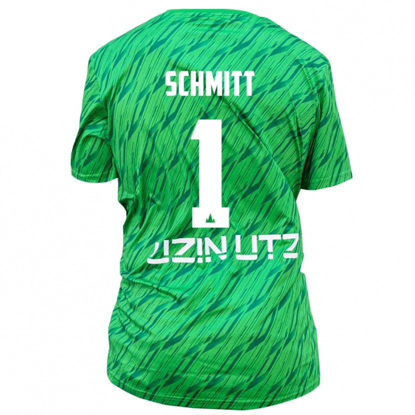Danxen Enfant Max Schmitt #1 Maillot de Gardien Vert Rouge 2025/26 T-shirt