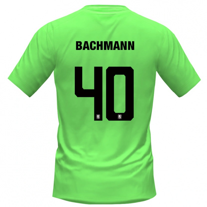 Danxen Enfant Paul Bachmann #40 Maillot de Gardien Vert Printemps 2025/26 T-shirt