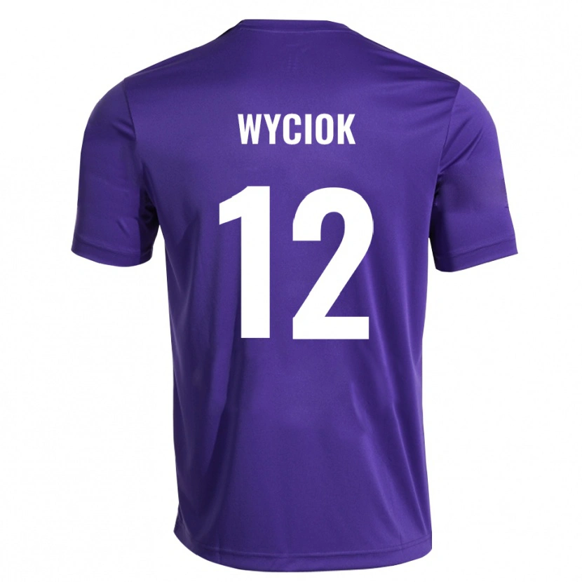 Danxen Enfant David Wyciok #12 Maillot de Gardien Violet Blanc 2025/26 T-shirt