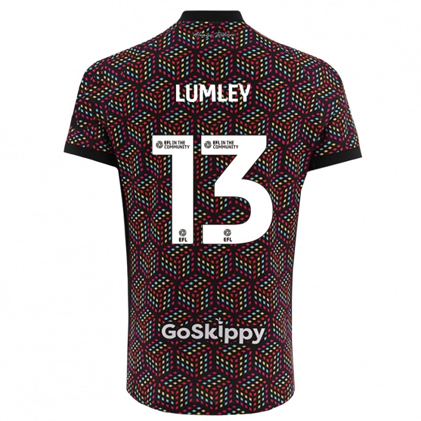 Danxen Enfant Joe Lumley #13 Maillot de Gardien Blanc Noir 2025/26 T-shirt