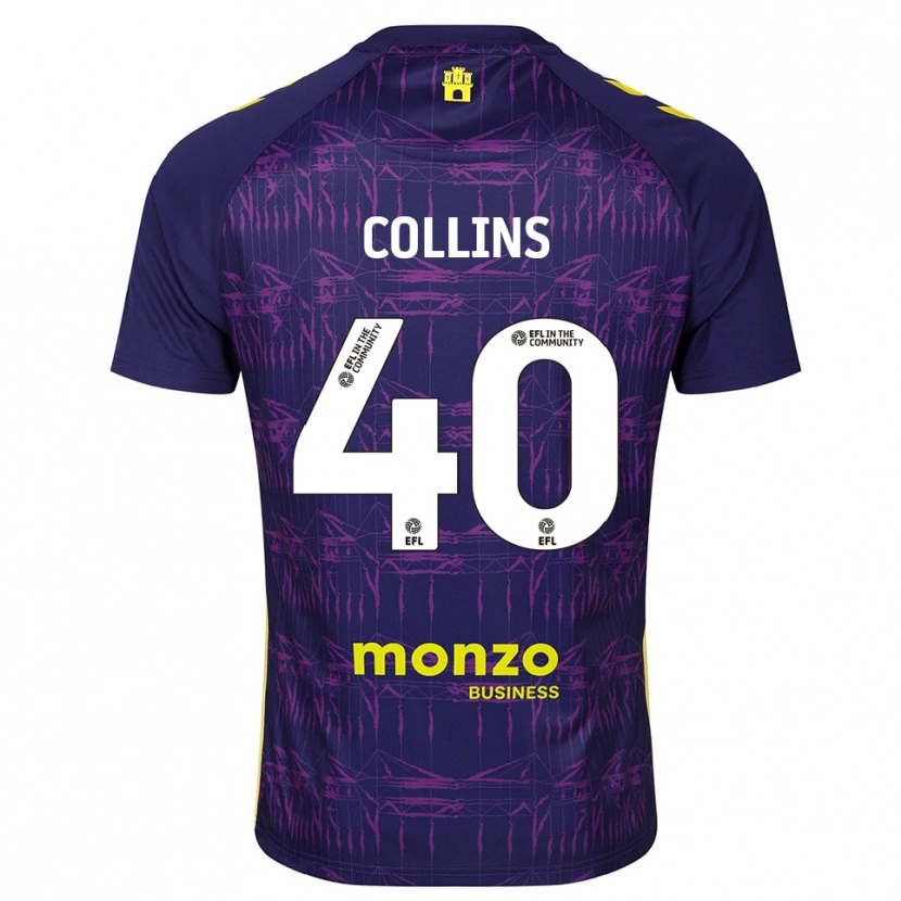 Danxen Enfant Brad Collins #40 Maillot de Gardien Jaune Violet 2025/26 T-shirt