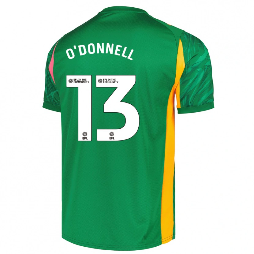 Danxen Enfant Richard O'Donnell #13 Maillot de Gardien Rose Vert 2025/26 T-shirt