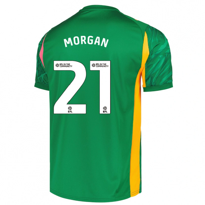 Danxen Enfant Sarah Morgan #21 Maillot de Gardien Rose Vert 2025/26 T-shirt