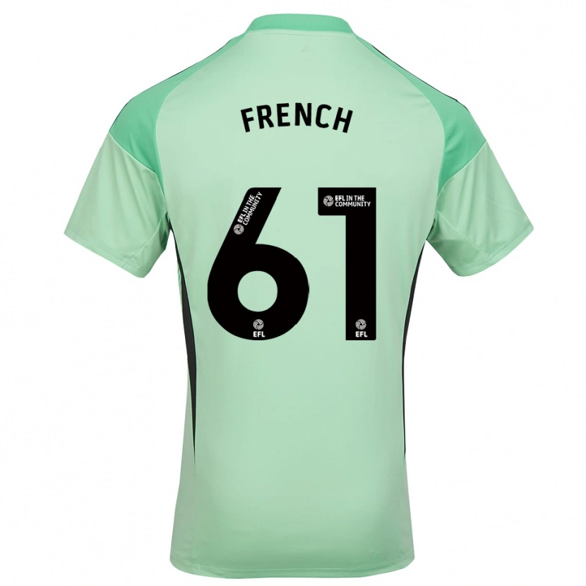 Danxen Enfant Harry French #61 Maillot de Gardien Noir Vert Clair 2025/26 T-shirt