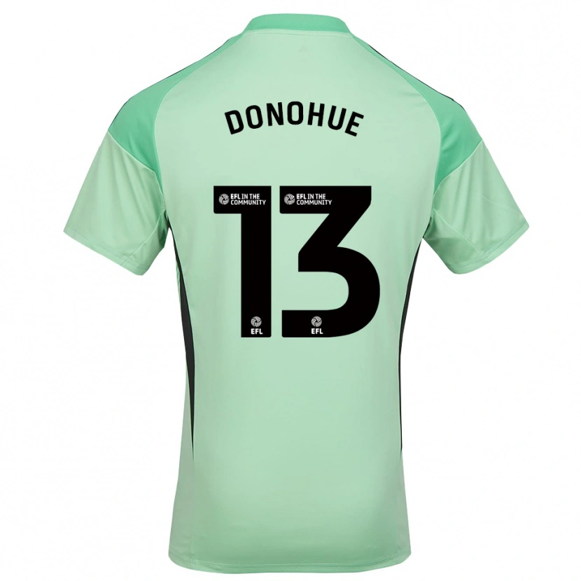 Danxen Enfant Jake Donohue #13 Maillot de Gardien Noir Vert Clair 2025/26 T-shirt