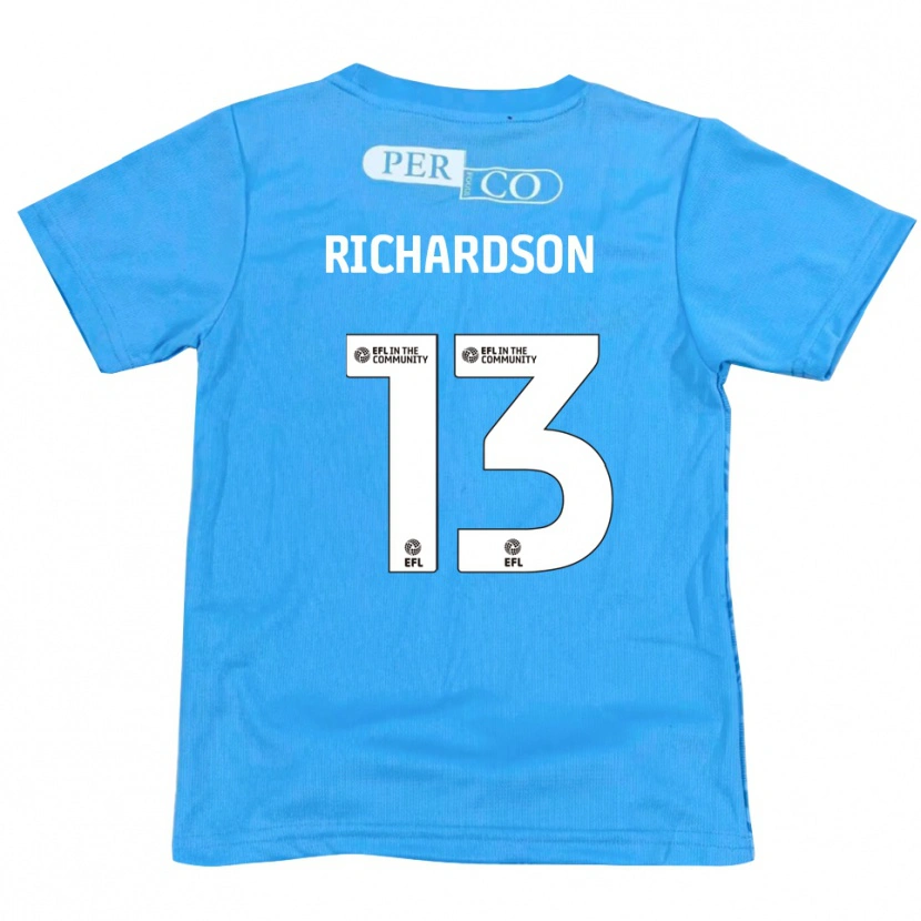 Danxen Enfant Joseph Richardson #13 Maillot de Gardien Blanc Bleu 2025/26 T-shirt