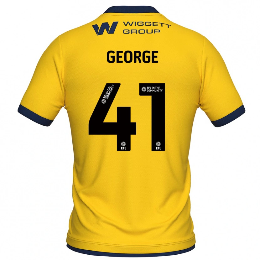 Danxen Enfant George Evans #41 Maillot de Gardien Noir Jaune 2025/26 T-shirt