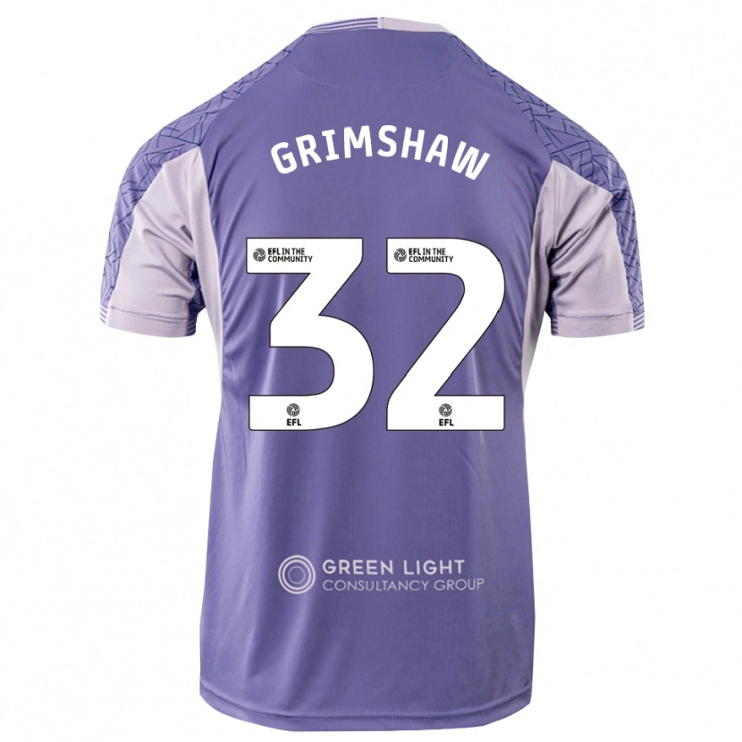 Danxen Enfant Daniel Grimshaw #32 Maillot de Gardien Violet Clair 2025/26 T-shirt